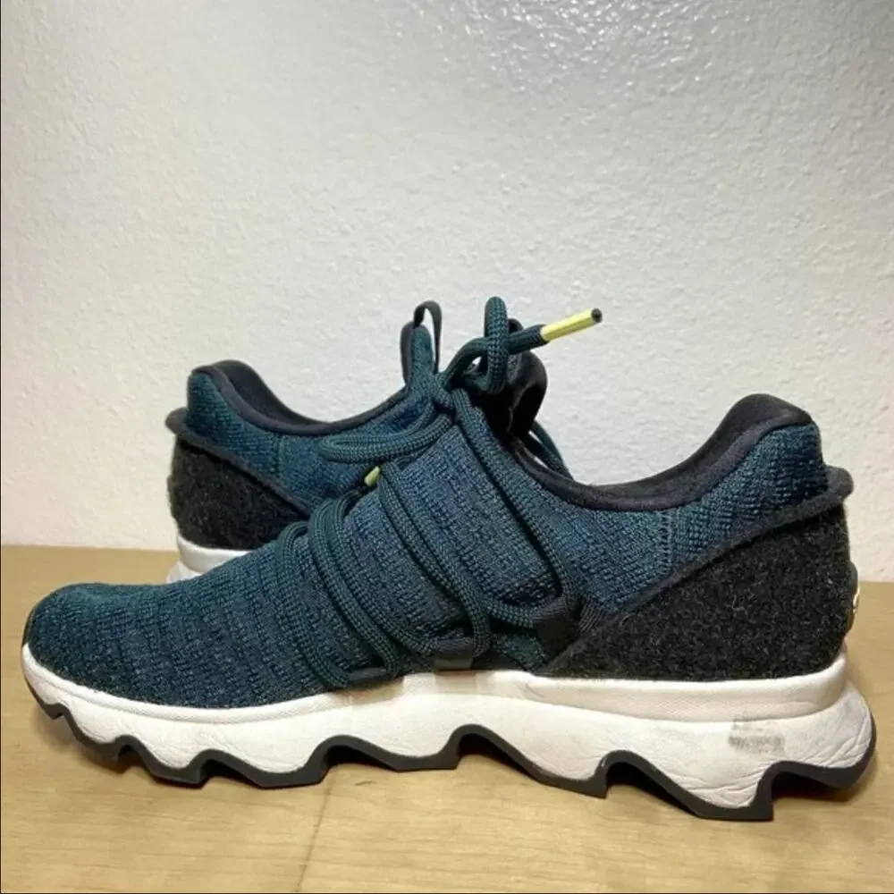 Sorel KINETIC LACE SNEAKERS Dark Seas Scalloped Sole 8